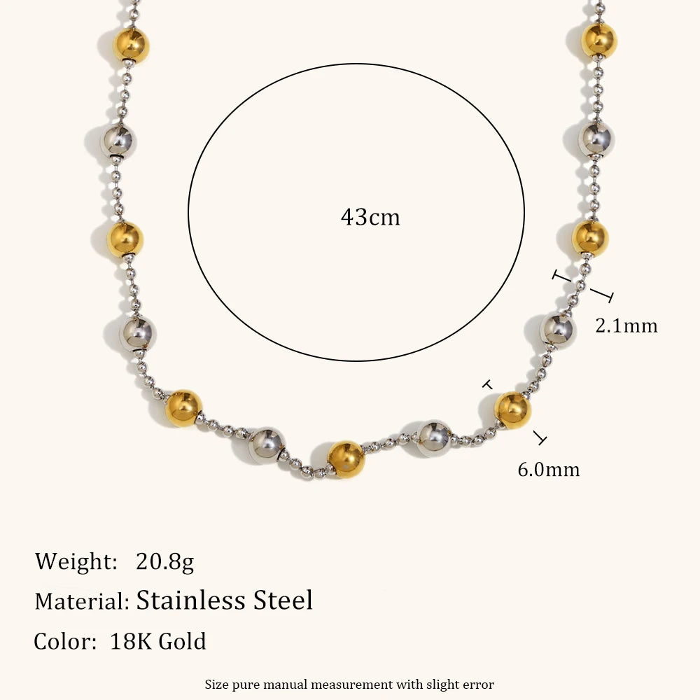La.Muses – Double Layer Beads Chain 18K