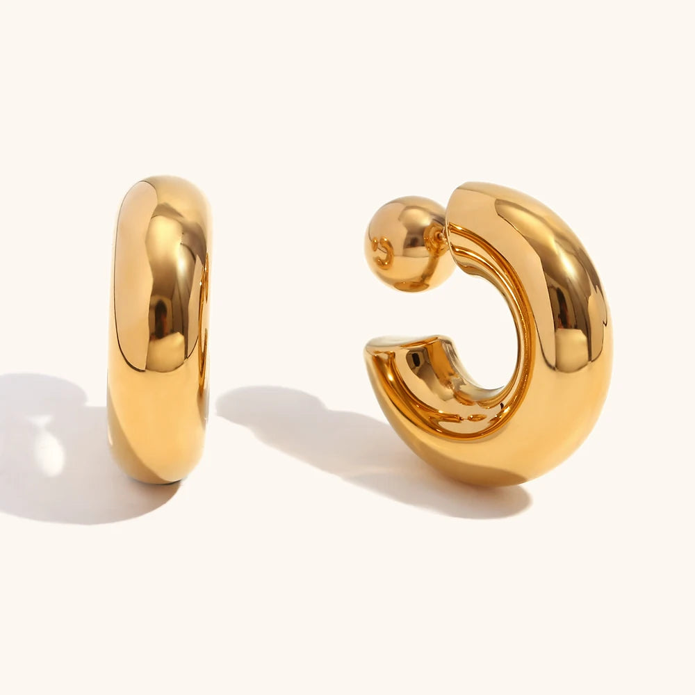 La.Muses – Bold Curve Hoops 18K