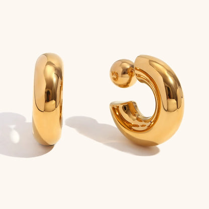 La.Muses – Bold Curve Hoops 18K