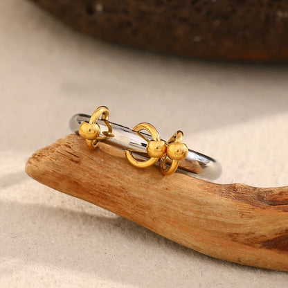 La.Muses – Bead Tassel Ring 18K