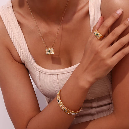 La.Muses – Collier Regard d’Opaline 18K