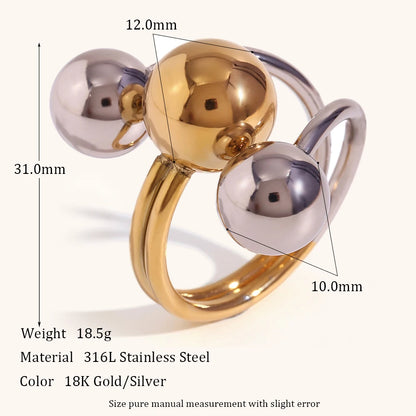 La.Muses – Beads Harmony Ring 18K