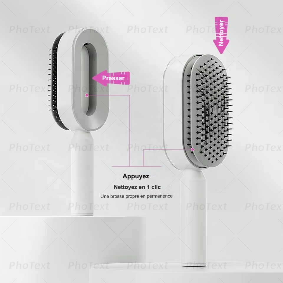 3D Hair Brush Auto-nettoyante